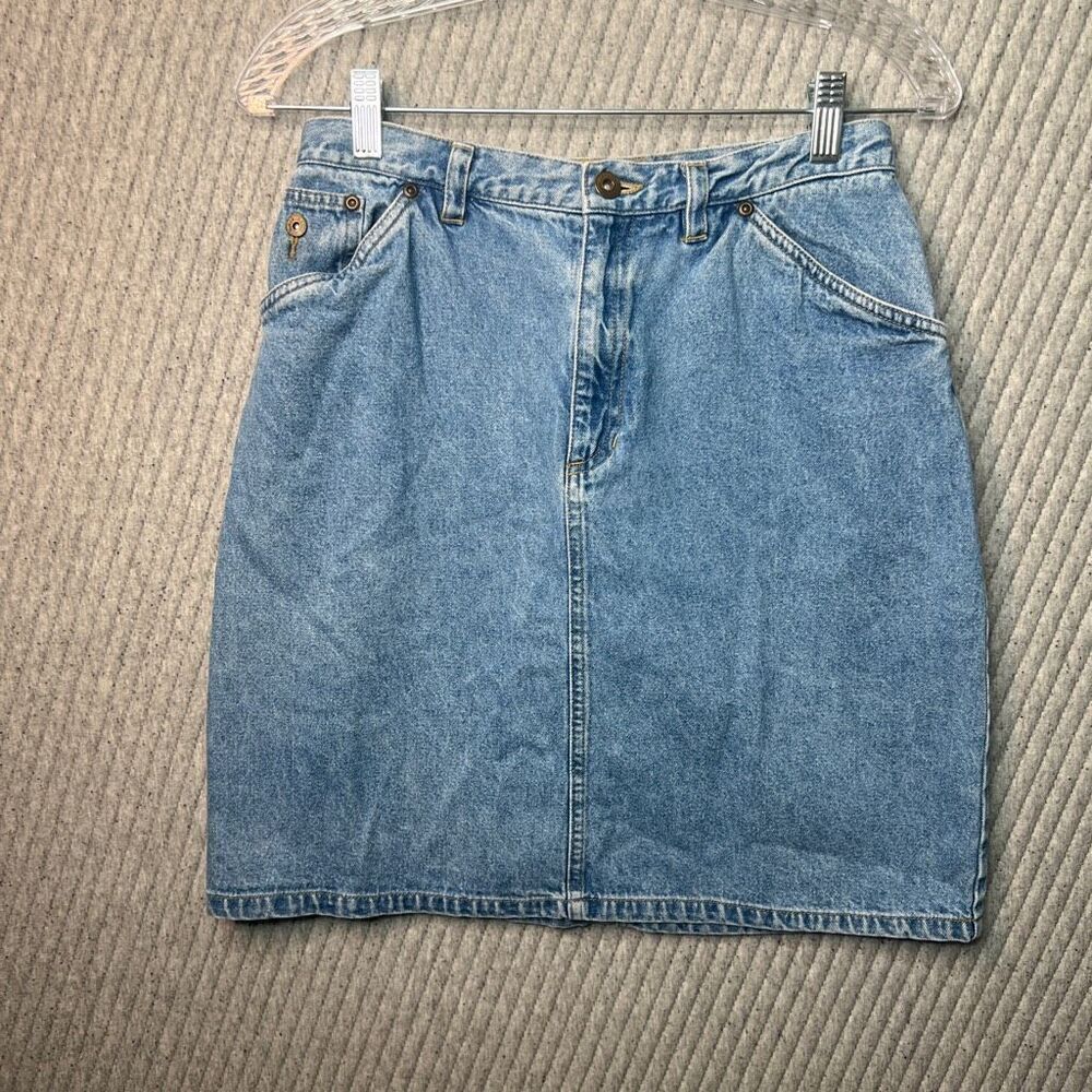 Liz Claiborne Light Blue Denim Mini Skirt